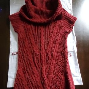 Womans crochet sweater dress